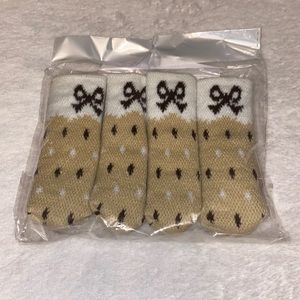 Bundle of 8 anti slip chair foot pads/covers